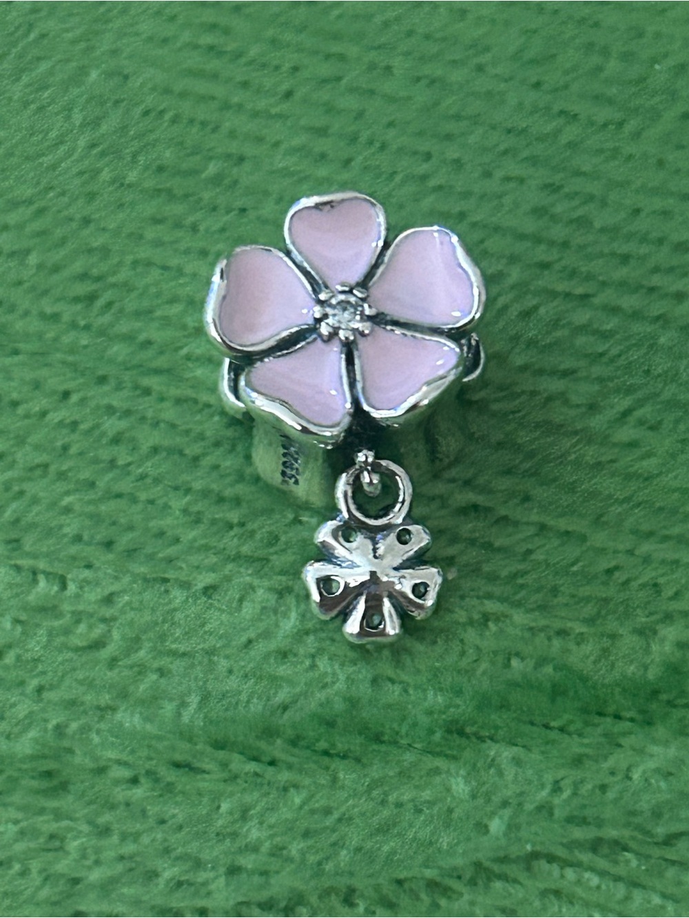 Pandora Sterling Silver Pink Primrose Flower Charm